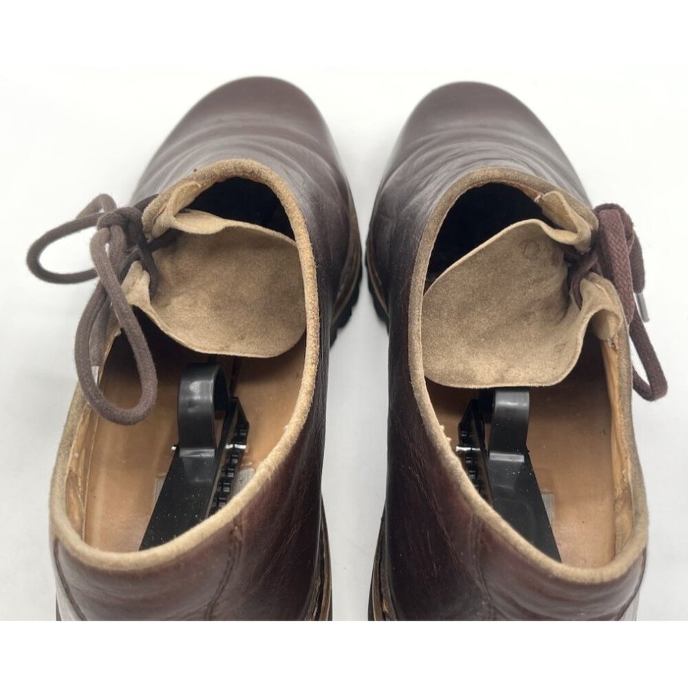 Dirndl + Bua Austria Bavarian Haferlschuhe Brown Leather Mens Shoes EU 45 US 12 - Picture 6 of 14